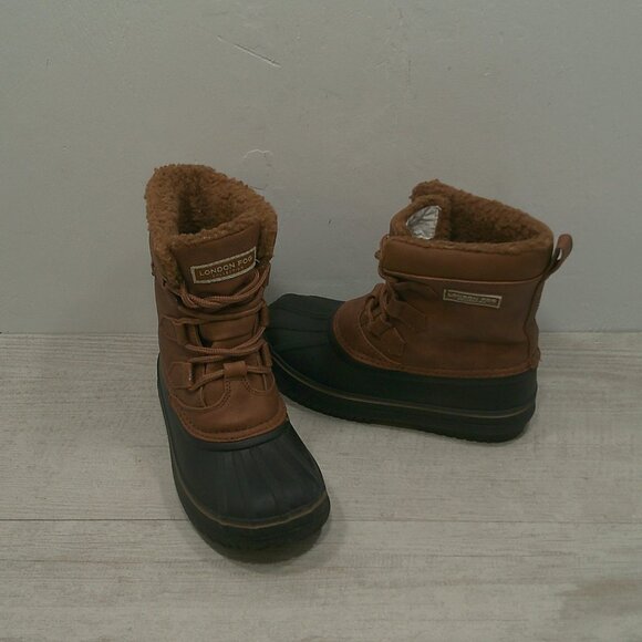 LONDON FOG Boys Waterproof Cheshire Duck Cold Weather Snow Winter Boot Size 12 - Picture 3 of 10